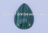 CGC33 2pcs 16*26mm flat teardrop natural malachite gemstone cabochons
