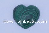 CGC34 5pcs 15*15mm heart natural malachite gemstone cabochons