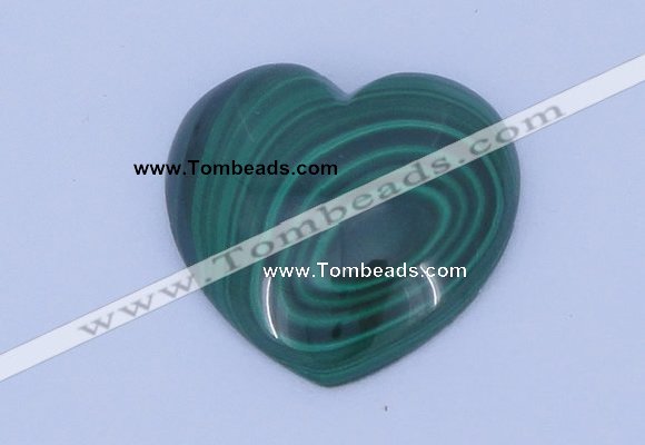 CGC34 5pcs 15*15mm heart natural malachite gemstone cabochons