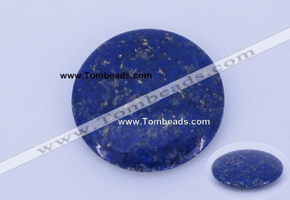 CGC50 6*28mm flat round natural lapis lazuli gemstone cabochons