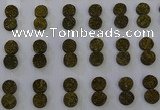 CGC94 10mm flat round druzy quartz cabochons wholesale