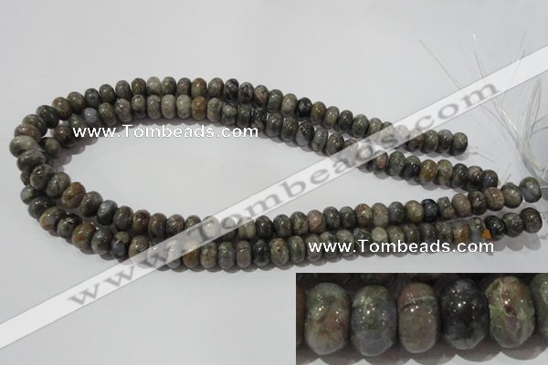 CGE110 15.5 inches 6*10mm rondelle glaucophane gemstone beads