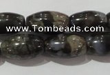 CGE115 15.5 inches 8*14mm rice glaucophane gemstone beads