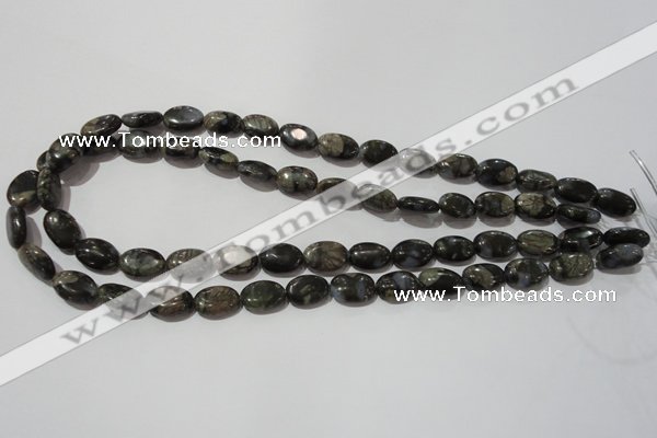 CGE131 15.5 inches 10*14mm oval glaucophane gemstone beads