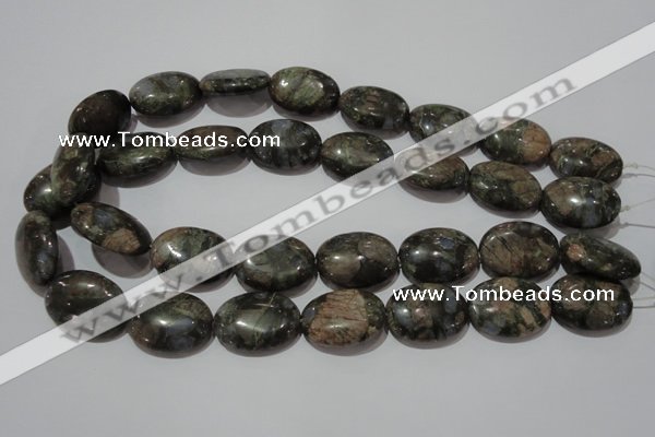 CGE135 15.5 inches 18*25mm oval glaucophane gemstone beads