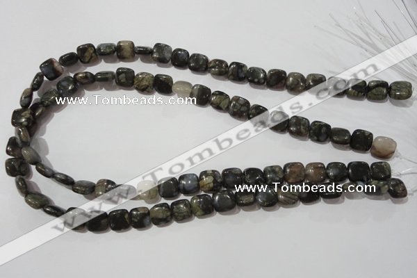 CGE151 15.5 inches 10*10mm square glaucophane gemstone beads