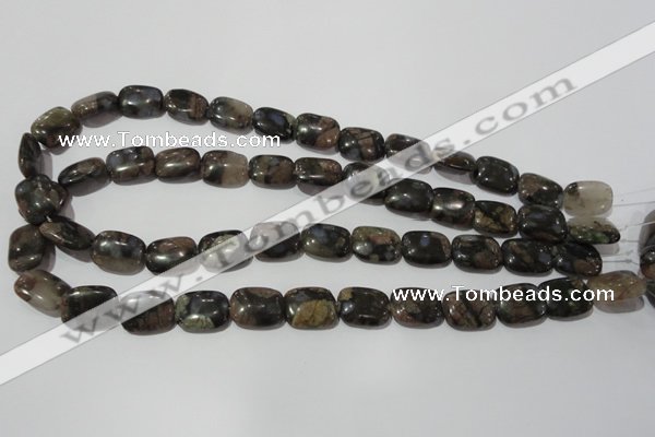 CGE159 15.5 inches 12*16mm rectangle glaucophane gemstone beads