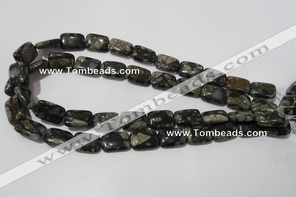 CGE160 15.5 inches 13*18mm rectangle glaucophane gemstone beads