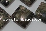 CGE172 15.5 inches 20*20mm diamond glaucophane gemstone beads