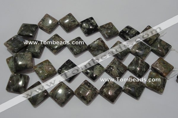 CGE172 15.5 inches 20*20mm diamond glaucophane gemstone beads