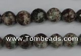 CGG03 15.5 inches 10mm faceted round ghost gemstone beads wholesale