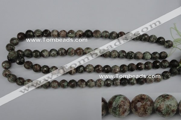 CGG03 15.5 inches 10mm faceted round ghost gemstone beads wholesale