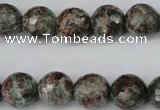 CGG05 15.5 inches 14mm faceted round ghost gemstone beads wholesale