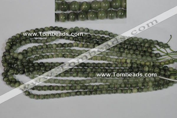 CGH02 15.5 inches 6mm round green hair stone beads wholesale