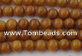 CGJ301 15.5 inches 6mm round goldstone jade beads wholesale