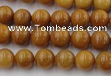 CGJ302 15.5 inches 8mm round goldstone jade beads wholesale