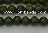 CGJ450 15.5 inches 4mm round green jasper beads wholesale