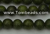 CGJ452 15.5 inches 8mm round green jasper beads wholesale