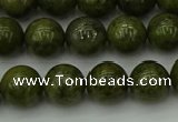 CGJ453 15.5 inches 10mm round green jasper beads wholesale