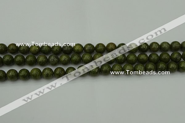 CGJ453 15.5 inches 10mm round green jasper beads wholesale