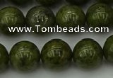 CGJ454 15.5 inches 12mm round green jasper beads wholesale