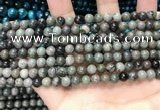 CGJ510 15.5 inches 4mm round green forst jasper beads wholesale