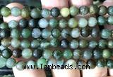 CGJ521 15 inches 6mm round Xinjiang green jade beads wholesale