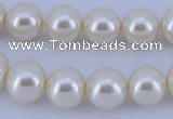 CGL23 10PCS 16 inches 6mm round dyed glass pearl beads wholesale