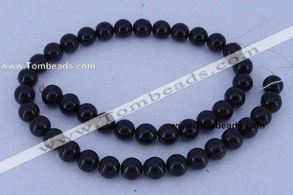 CGL282 10PCS 16 inches 4mm round dyed glass pearl beads wholesale