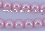 CGL305 5PCS 16 inches 10mm round dyed glass pearl beads wholesale