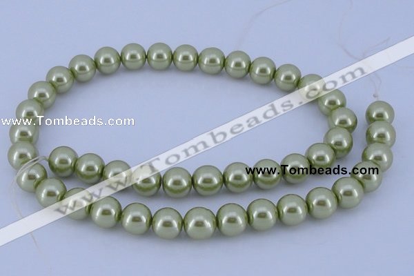 CGL371 2PCS 16 inches 25mm round dyed plastic pearl beads wholesale