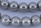 CGL381 2PCS 16 inches 25mm round dyed plastic pearl beads wholesale