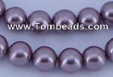CGL391 2PCS 16 inches 25mm round dyed plastic pearl beads wholesale