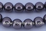CGL403 10PCS 16 inches 6mm round dyed glass pearl beads wholesale