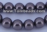 CGL404 10PCS 16 inches 8mm round dyed glass pearl beads wholesale