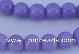 CGL801 10PCS 16 inches 6mm round heated glass pearl beads wholesale