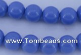 CGL807 10PCS 16 inches 6mm round heated glass pearl beads wholesale