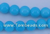 CGL825 10PCS 16 inches 6mm round heated glass pearl beads wholesale