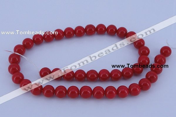 CGL848 10PCS 16 inches 4mm round heated glass pearl beads wholesale