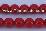 CGL853 5PCS 16 inches 14mm round heated glass pearl beads wholesale