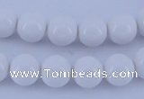 CGL854 10PCS 16 inches 4mm round heated glass pearl beads wholesale