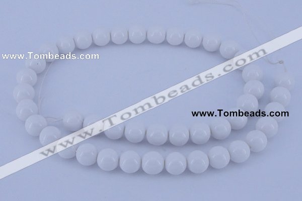 CGL854 10PCS 16 inches 4mm round heated glass pearl beads wholesale