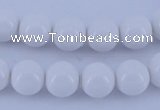 CGL855 10PCS 16 inches 6mm round heated glass pearl beads wholesale