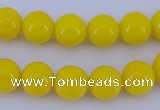 CGL860 10PCS 16 inches 4mm round heated glass pearl beads wholesale