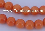 CGL866 10PCS 16 inches 4mm round heated glass pearl beads wholesale