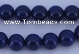 CGL890 10PCS 16 inches 4mm round heated glass pearl beads wholesale