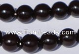 CGL896 10PCS 16 inches 4mm round heated glass pearl beads wholesale