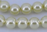 CGL90 5PCS 16 inches 20mm round dyed plastic pearl beads wholesale