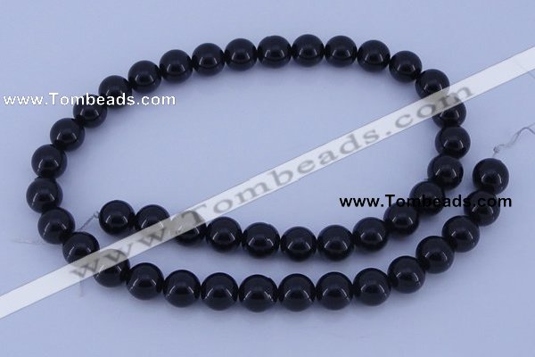 CGL902 10PCS 16 inches 4mm round heated glass pearl beads wholesale