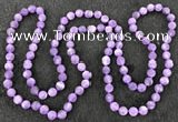 CGN1000 8mm round matte amethyst 108 beads mala necklaces